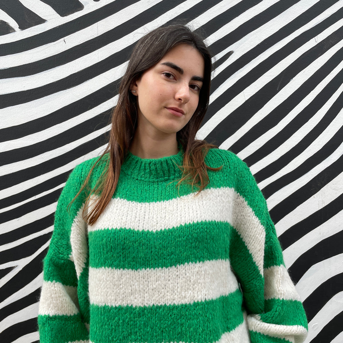 *RESTOCK* Green Stripe Jumper