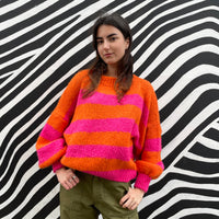 *NEW* Orange/Fuchsia Stripe Jumper