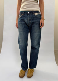 077. Levi's 501s White Tape