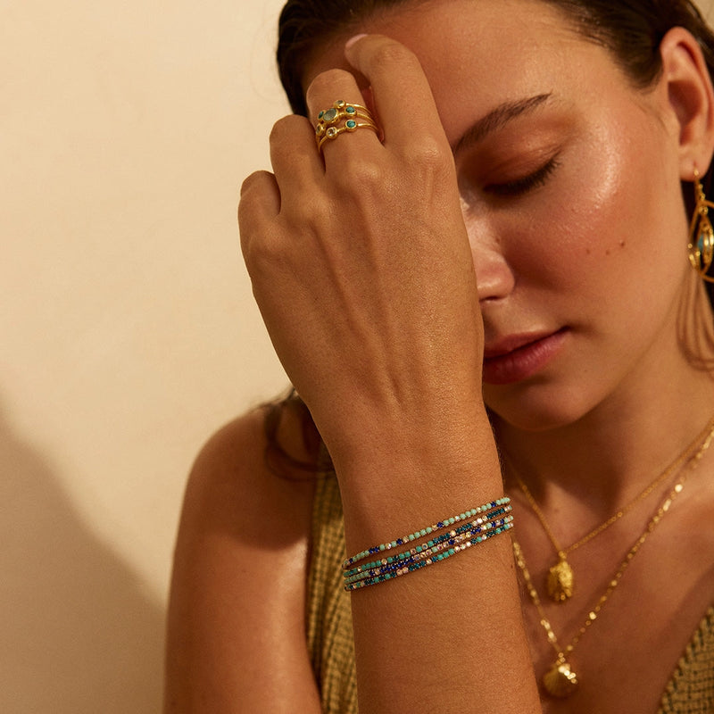 Aqua Stretch Tennis Bracelets