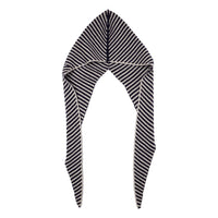 Cashmere Stripe Hood Navy/White