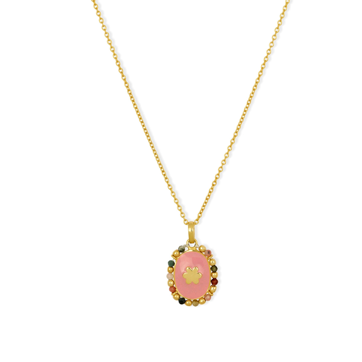 Newport Star Pendant Necklace Pink