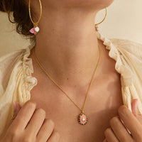 Newport Star Pendant Necklace Pink