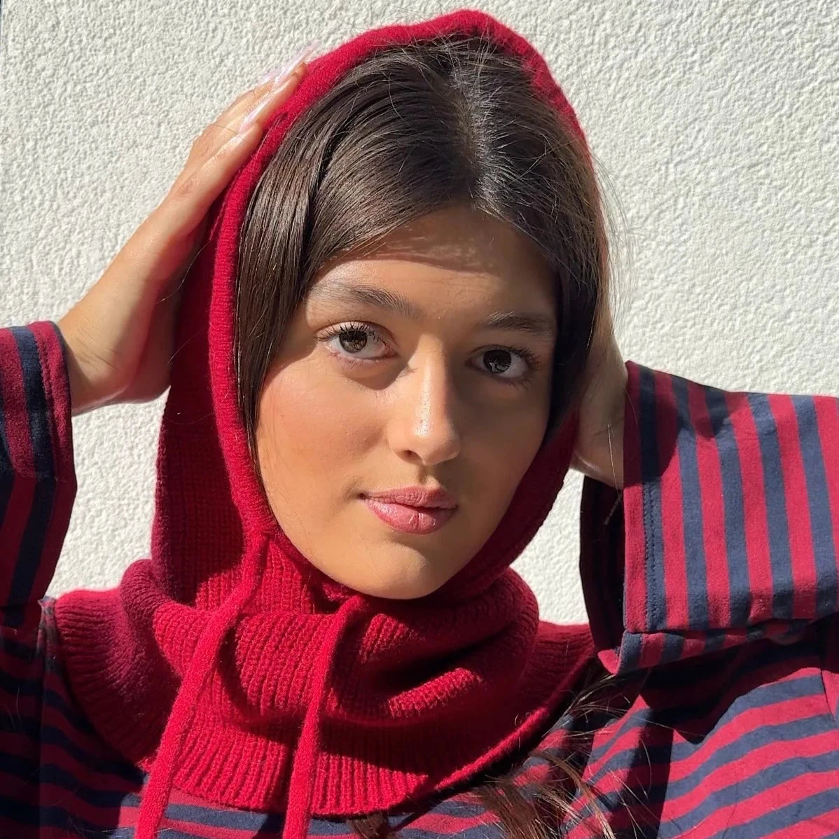Cashmere Balaclava Red