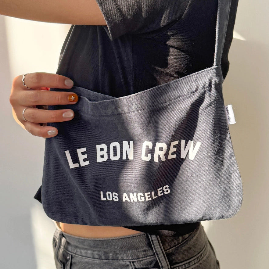 Petite Happy Carry Bag Coal & White