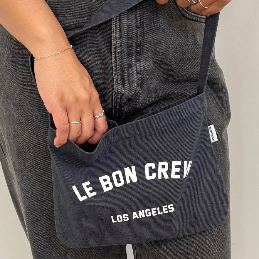 Petite Happy Carry Bag Coal & White