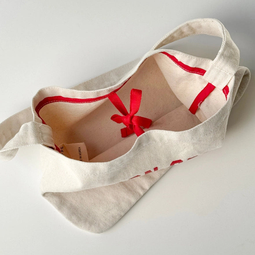 Petite Happy Carry Bag Neutral & Red