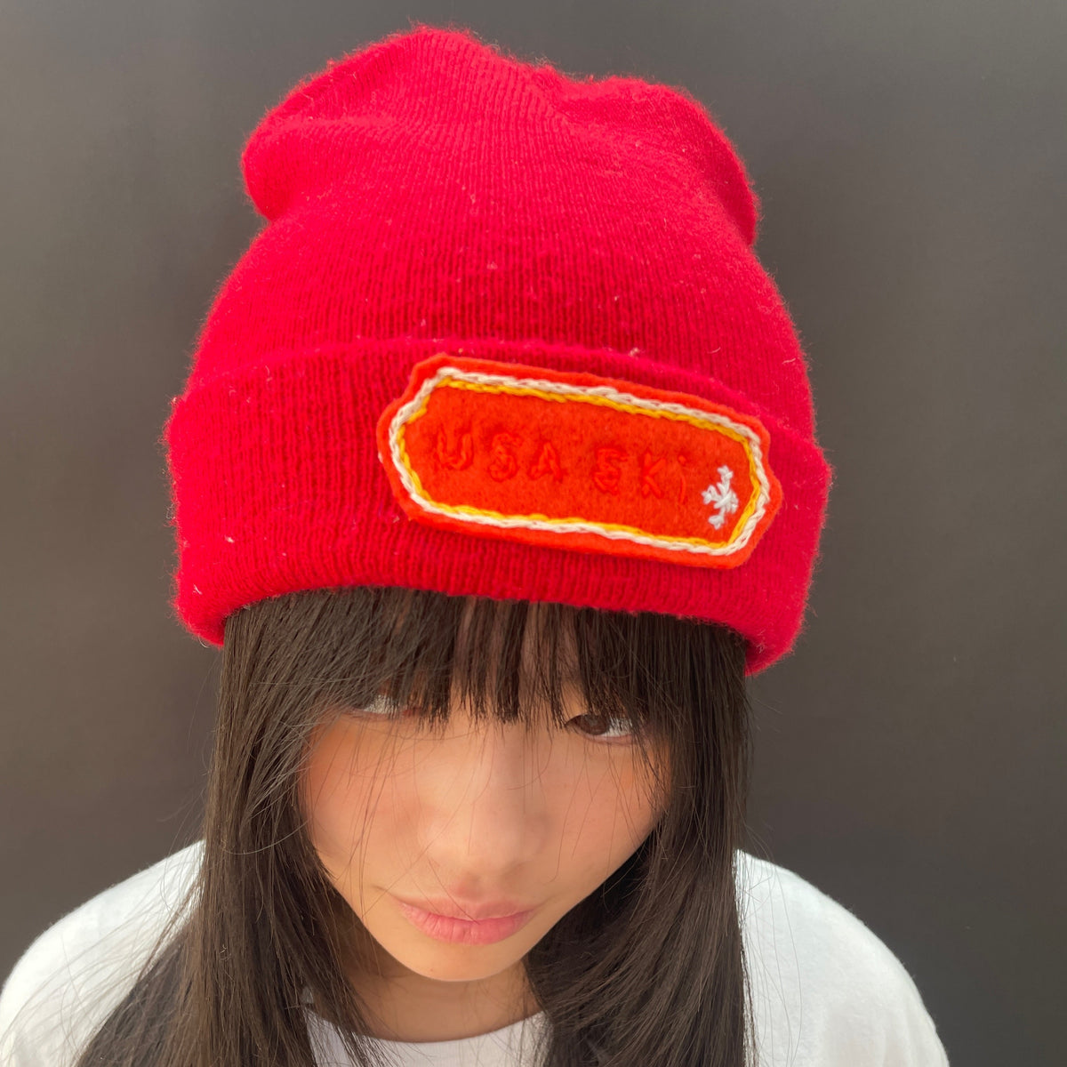 Useless Red USA Ski Beanie