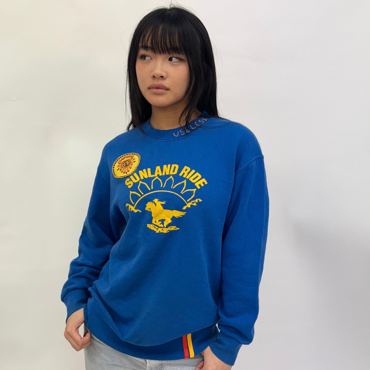 Useless 'Sunland Ride' Blue Sweatshirt