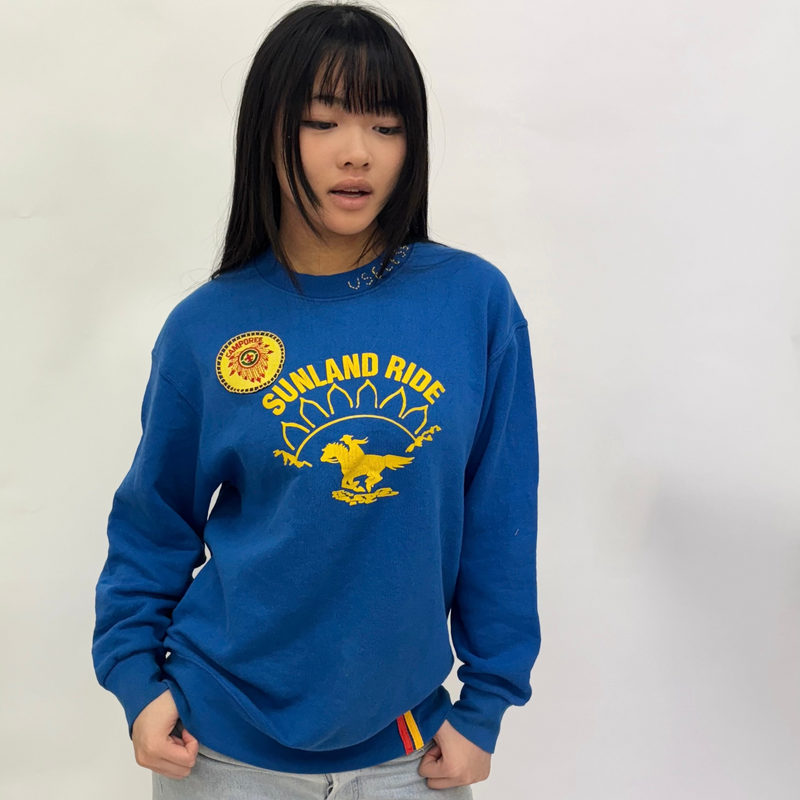 Useless 'Sunland Ride' Blue Sweatshirt