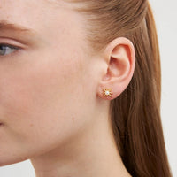 Star Pearl Stud Earrings