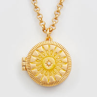 Sun Locket Necklace