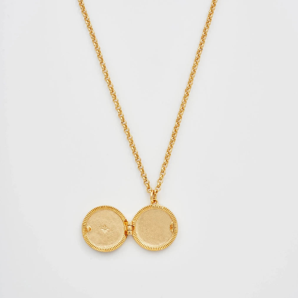Sun Locket Necklace