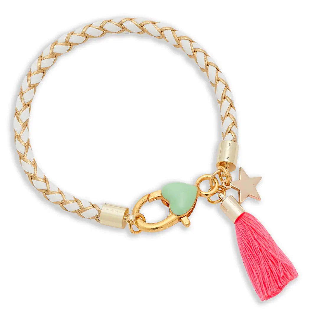 *NEW* Twist Charm Bracelet White