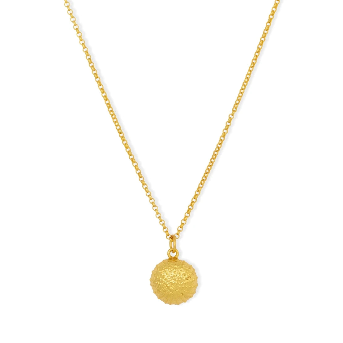 Waikiki Gold Shell Pendant Necklace