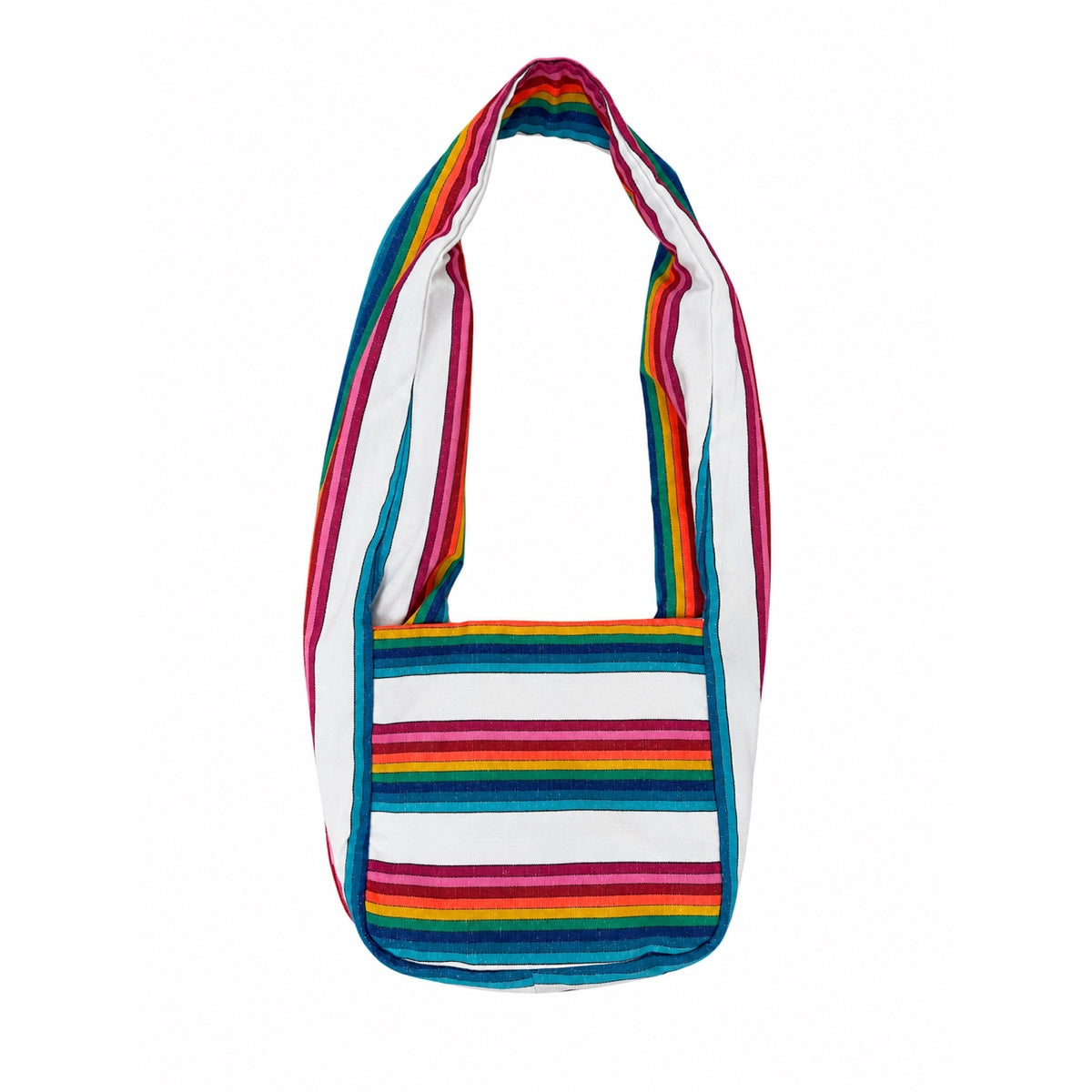 *NEW* Stripe Sling Bag White