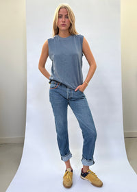 081. Zig Zag Stitch Levi's with Bandana Patch