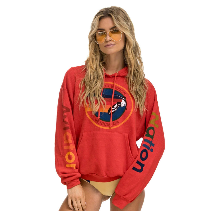 Aviator Nation- Pullover Hoodie Red
