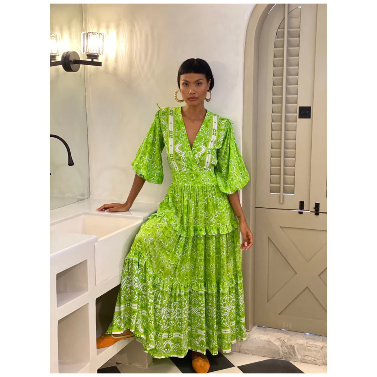 Feather & Find Intuitive Dress Green