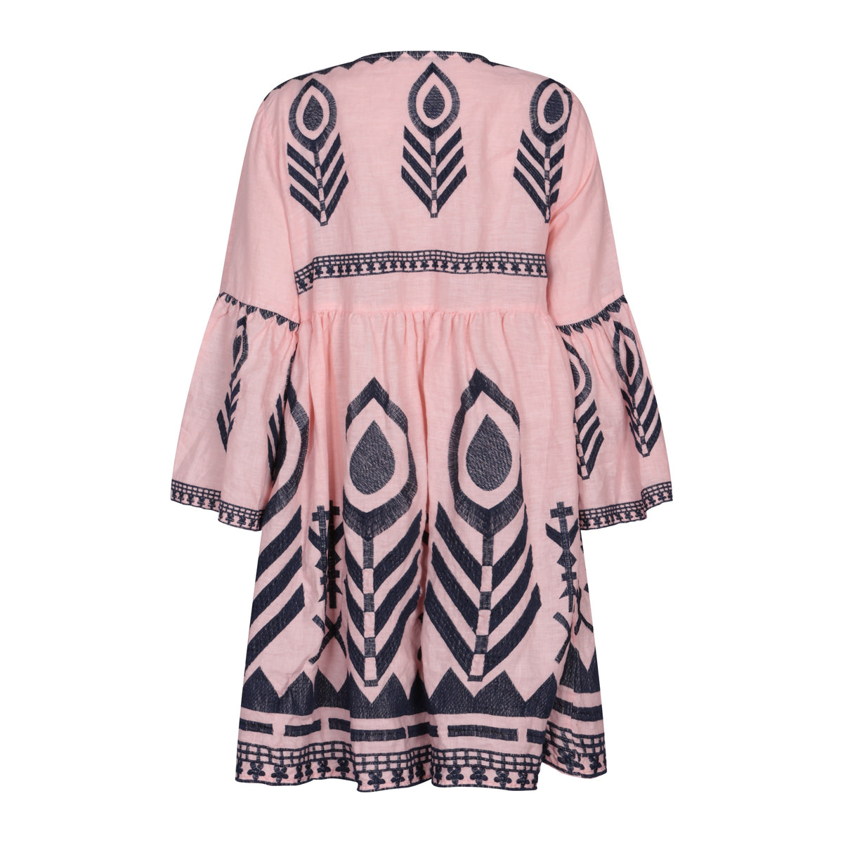Kori Greek Style Mini Dress Pink/Blue