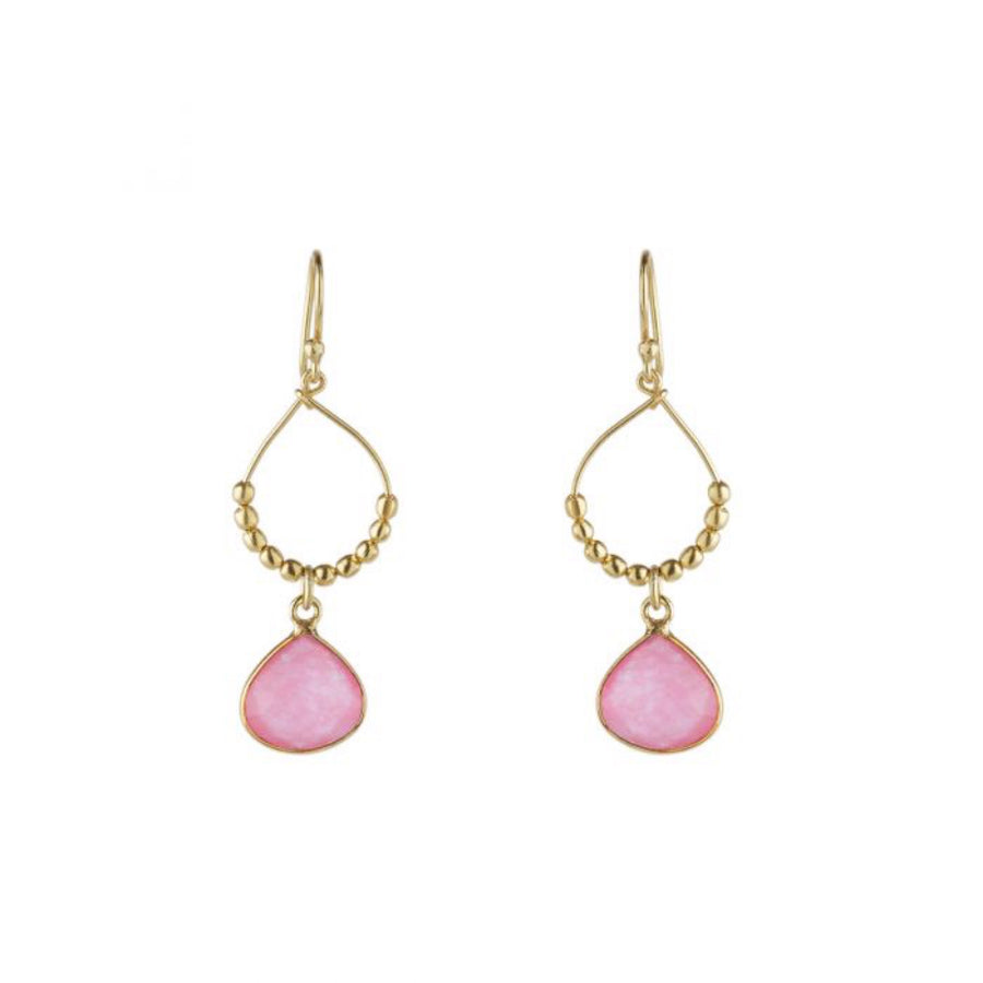 Ash Bay Reef Earrings Pink Jade