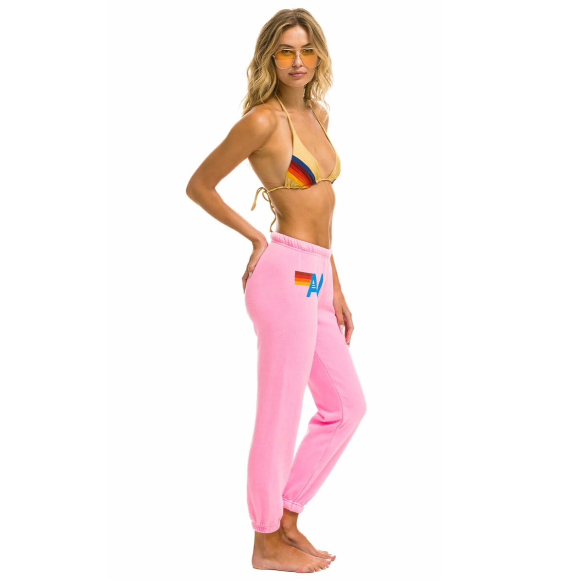 *RESTOCKED*Aviator Nation AV Sweatpants Neon Pink