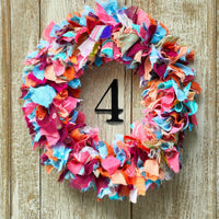 Recycled Sari Wreath Multicoloured