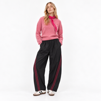Black Sportif Barrels + Burgundy Stripes
