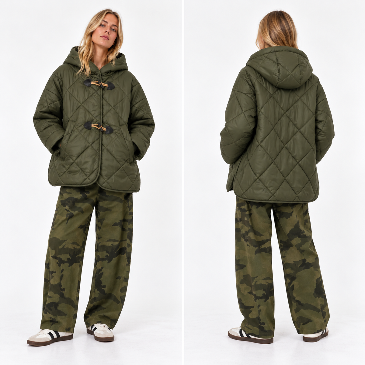 Olive Duffel Puffa