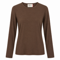 Mocha Cashmere Layer Top