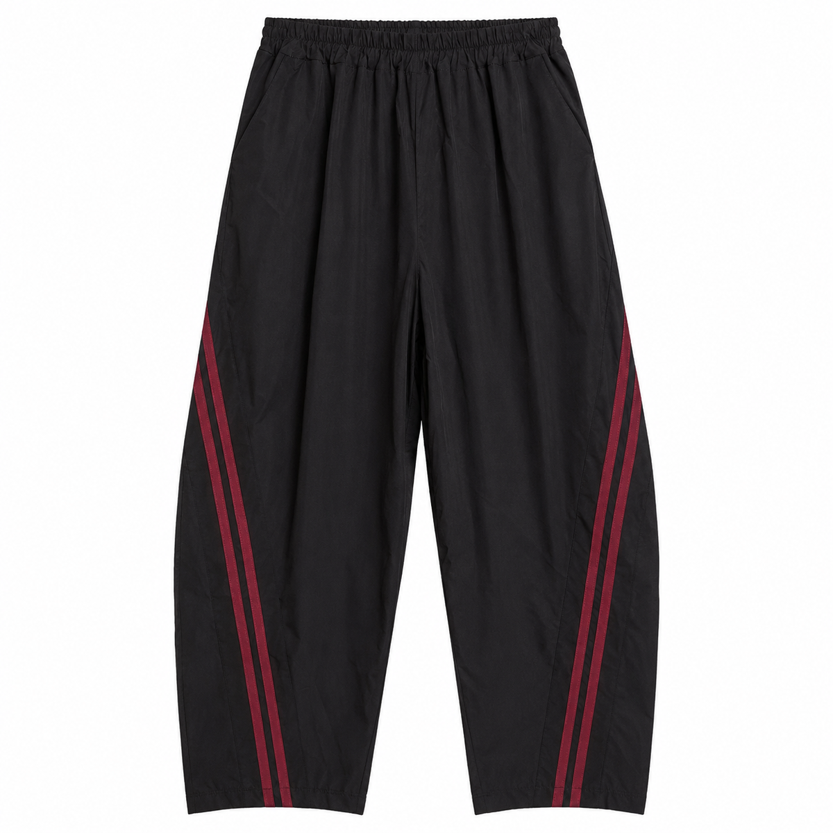 Black Sportif Barrels + Burgundy Stripes
