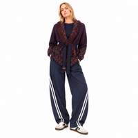 Navy Sportif Barrels + Ecru Stripes