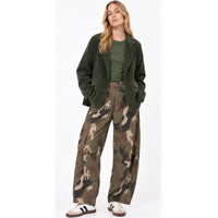 Camouflage Barrel Jean