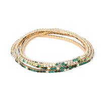 Green Stretch Tennis Bracelets