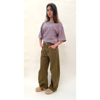 Khaki Barrel Jean