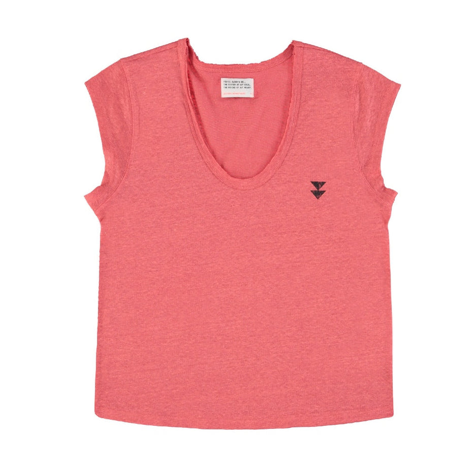 *NEW* Coral Linen T-Shirt