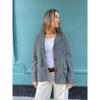 Stripe Boxy Jacket