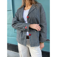 Stripe Boxy Jacket