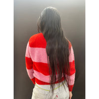 Useless Patti Pink/Red Stripe Jumper