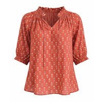 *LANDED* Ari Short Sleeve Top Rust