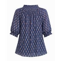 *LANDED* Ari Short Sleeve Top Indigo