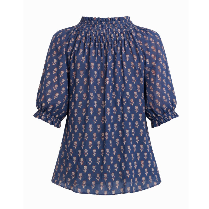 *LANDED* Ari Short Sleeve Top Indigo