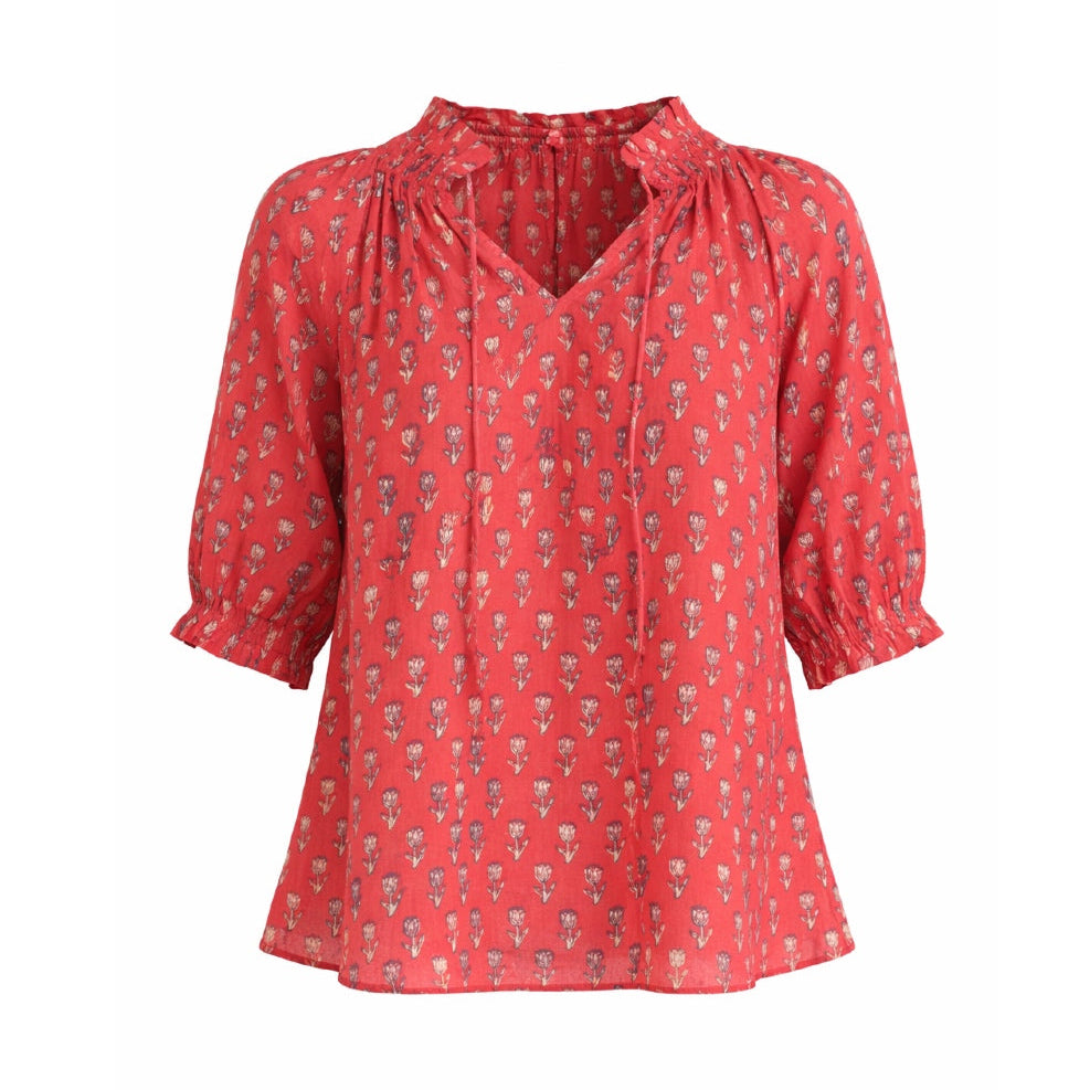 *LANDED* Ari Short Sleeve Top Red