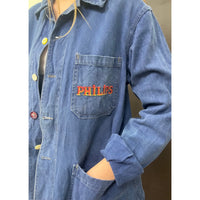 *NEW* Useless Upcycled Blue Work Wear Jacket