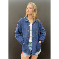 *NEW* Useless Upcycled Blue Work Wear Jacket