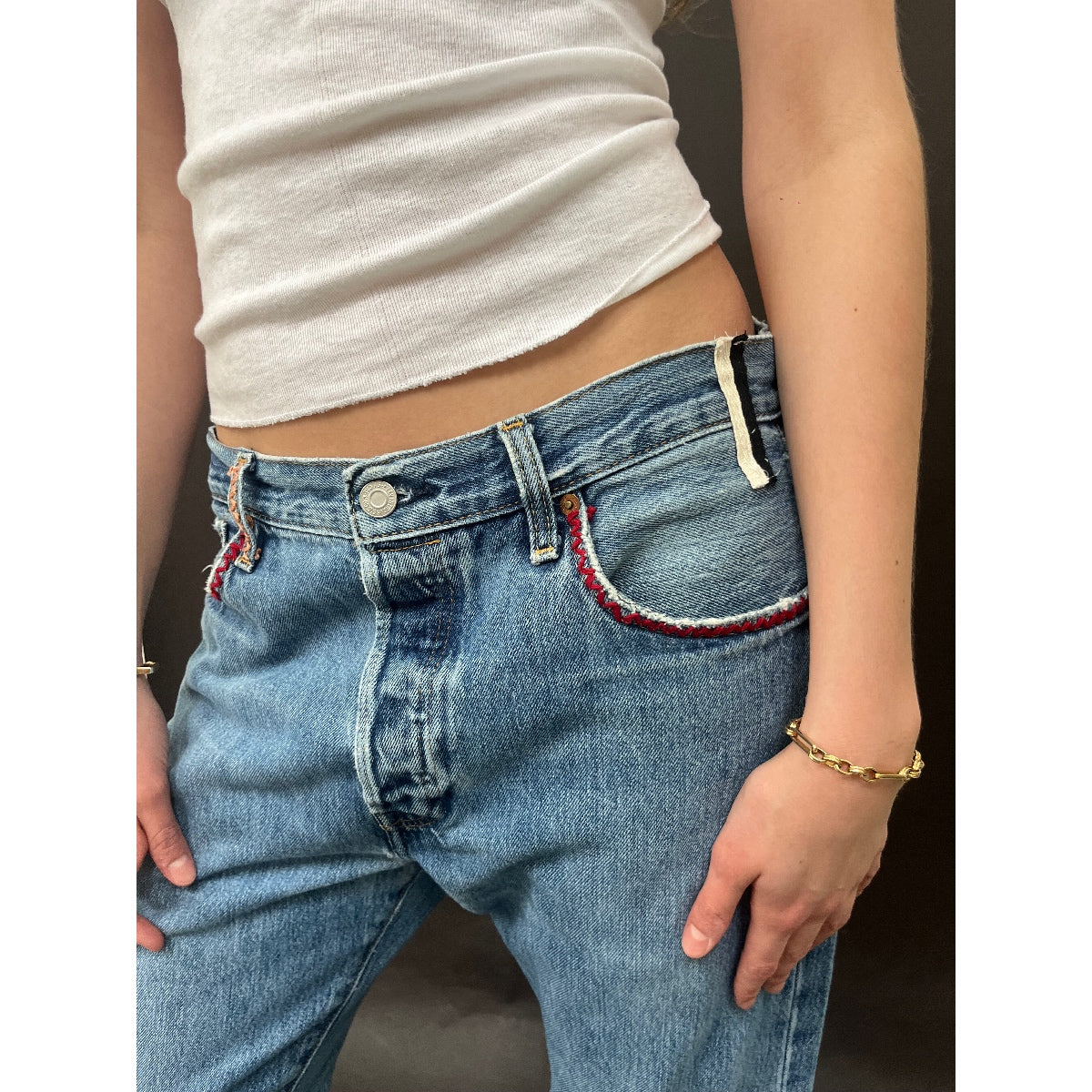 *NEW* Useless Levi's with Zig Zag Stitching