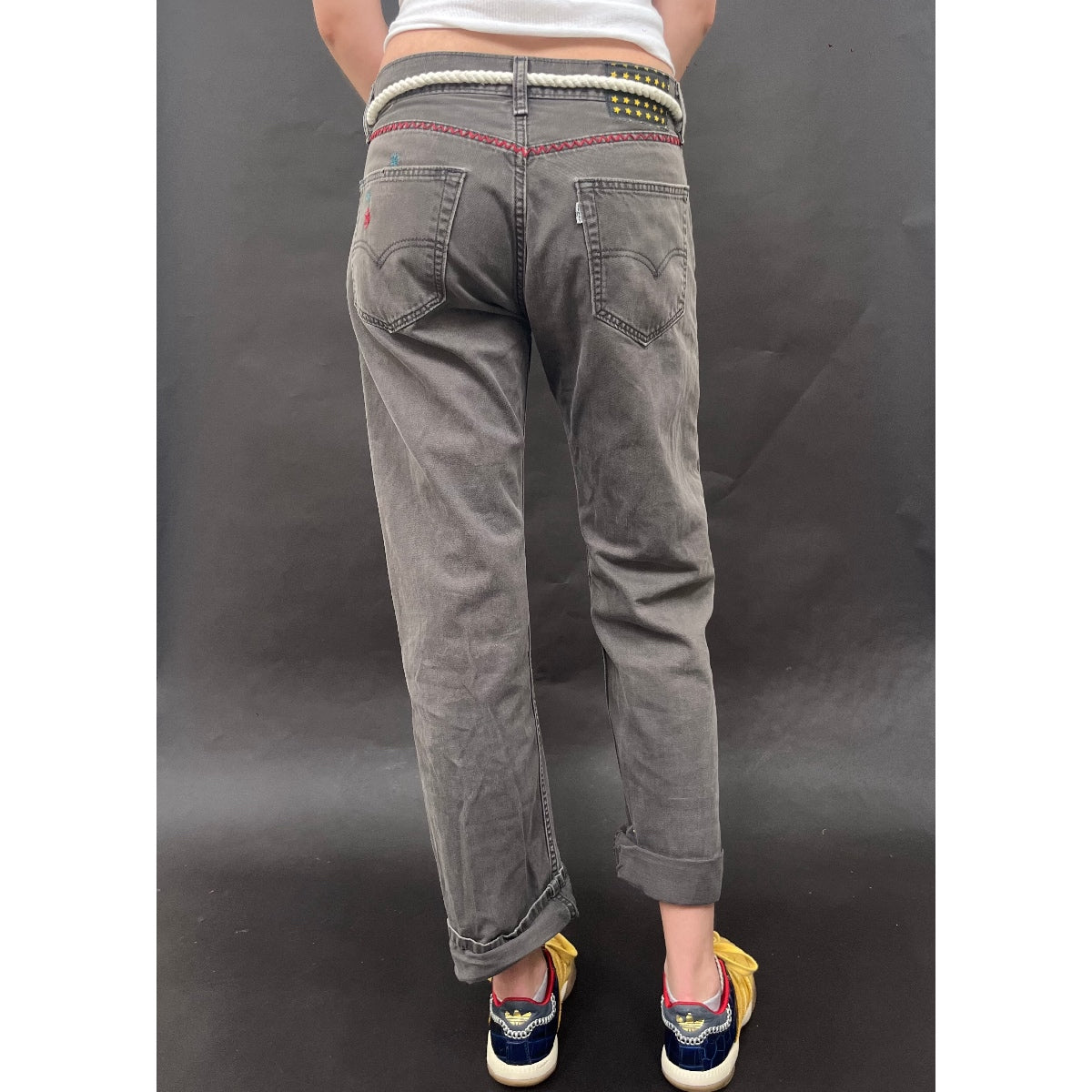 *NEW* Useless Levi's Zig Zag Stitching Washed Black