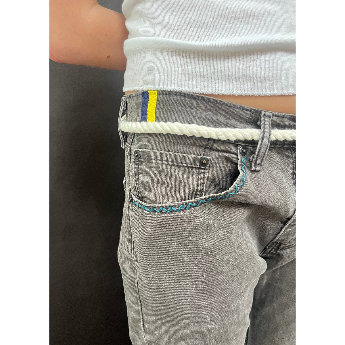 *NEW* Useless Levi's Zig Zag Stitching Washed Black