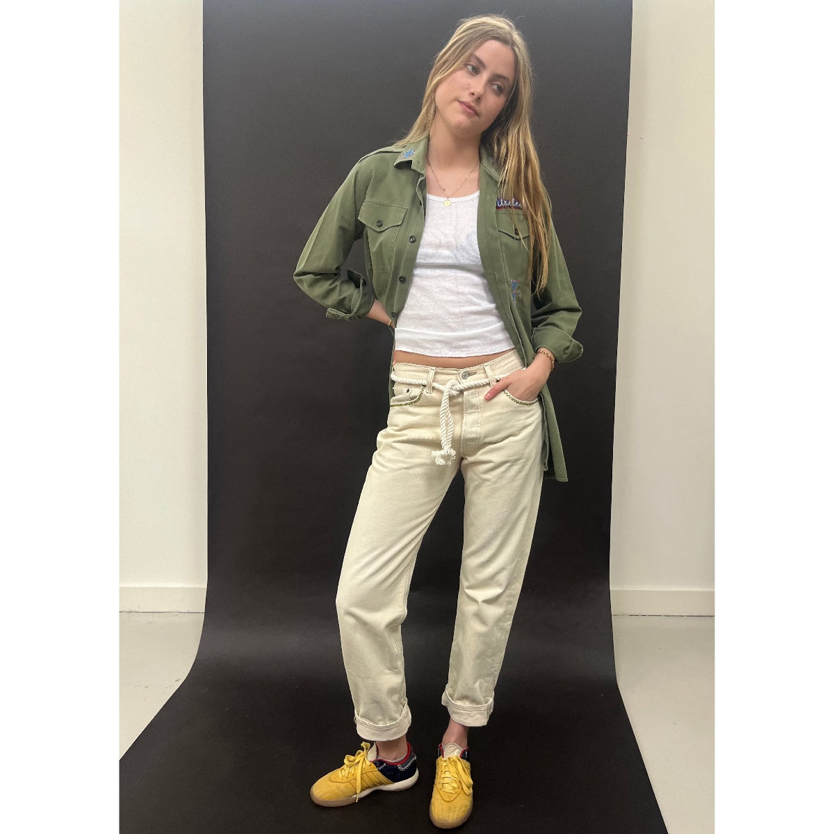 *NEW* Useless Levi's Zig Zag Stitching Pale Denim