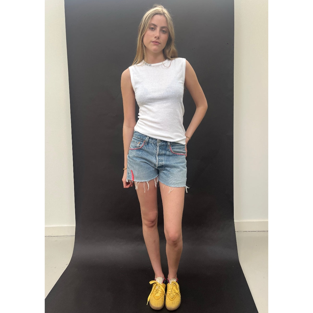 *NEW* Useless Double Zig Zag Levi's Cut Offs